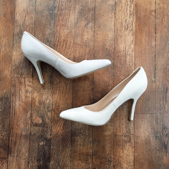 cream nude heels